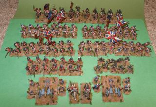   British Army 138 Figs Foundry Perry Very Well Painted Awi