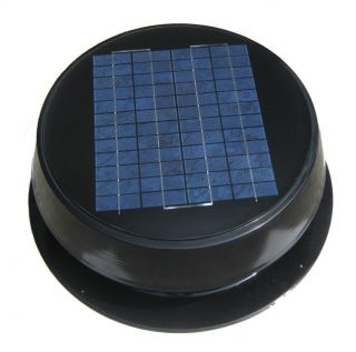 20W Solar Powered Attic Fan with Intergrated Solar Panel on top of 