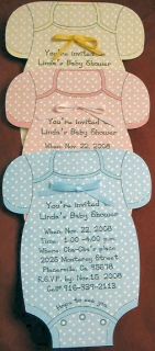 12 polka dots thank you cards or invitation cards onesie shaped 12 