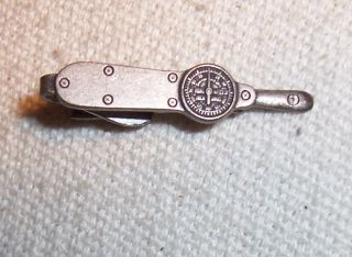 Vintage Leavens Co Attleboro Mass Torque Meter Wrench Tie Clip