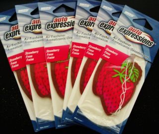Auto Expressions Strawberry Fruit Hanging Car Air Fresheners Wholesale 