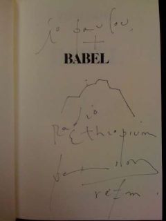 Babel Patti Smith Signed Copy Inscribed and Signed B