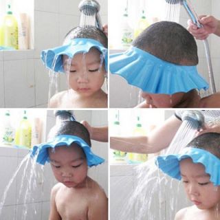 Baby Shower Cap Child Children Kid Shampoo Bath Wash Hair Shield Hat 