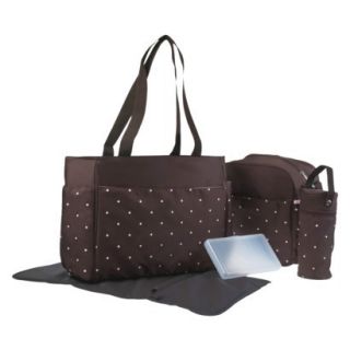 New Baby Essentials 5 in 1 Tote Diaper Bag Polka Dot