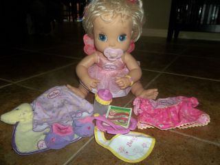   Hasbro Baby Alive Doll w/Accessories & Outfits Drink, Eat, Potty, Talk
