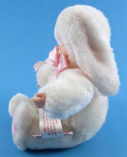   ANNE GEDDES Baby Doll in Plush BUNNY RABBIT Costume w/ Bowtie E176P