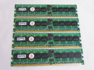 Avant 4GB 4x1GB Memory DDR2 PC2 3200 400MHz ECC Reg Avf7228r52e3400f0 