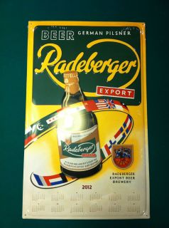 Collectible Advertising Beer Sign Tin Radeberger German Beer Pilsner 