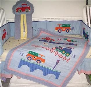 Kidsline Beep Beep Transport 5pc Baby Crib Bedding Set