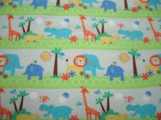 SheetWorld Fitted Pack N Play (Graco) Sheet   Safari Animals   Made In 