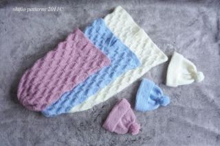 Baby Cuddle Sac Knitting Pattern Cocoon Reborn 170