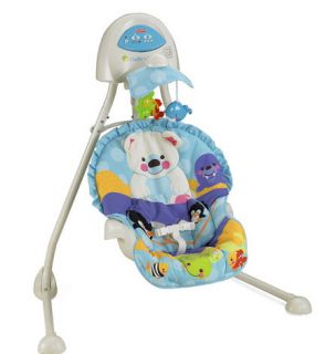 New Fisher Price Precious Planet Plug in Baby Cradle N Swing