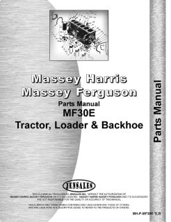   Harris Ferguson MF30E Tractor Loader Backhoe Parts Manual