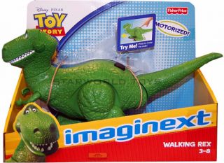 Imaginext Walking Rex Motorized Toy Story 3 Disney Pixar Fisher Price 
