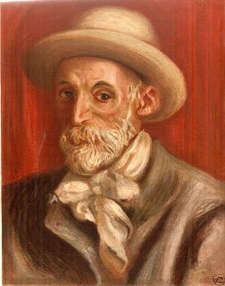 Pierre Auguste Renoir Self Portrait Stone Col Litho