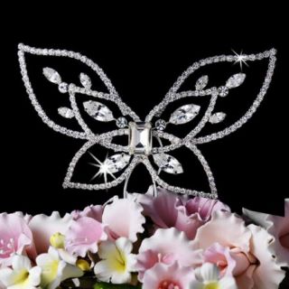Modern Butterfly Wedding or Anniversary Cake Top