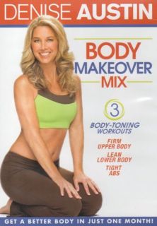 Denise Austin Body Makeover Mix 3 Toning Workouts DVD New SEALED 