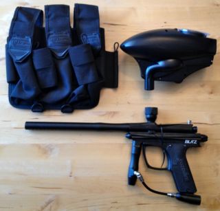 Azodin Blitz Electronic Paintball Marker Gun (Package)   Black