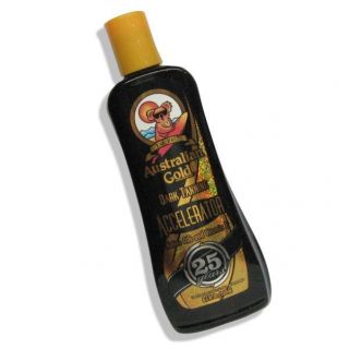 AUSTRALIAN GOLD 25 YEARS ACCELERATOR MFGs DONT SEAL TANNING BED LOTION 