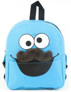   Monster Muppets Boys Blue Mini Backpack Bookbag Carry Bag