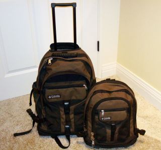   Windpass Wheeled Backpack Detachable Daypack Rolling Suitcase Luggage