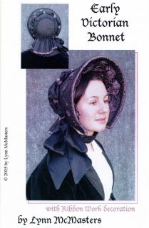   Victorian 1845 1865 Bonnet Hat Sewing Pattern by Lynn Mcmasters