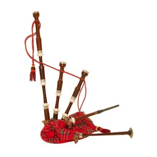 New Rosewood Bagpipes Nickel Ferrules w Bagpipe XTRAS