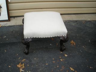 49141 French Country Mahogany Footstool Bench Stool Quality
