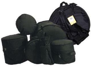 Complete Drum Set Bags Cases 7 Piece Set w Nice Cymbal Bag
