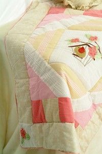 11 Pcs Boutique Baby Girl Flower Bird Crib Bedding Set