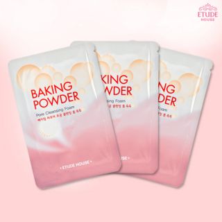 Etude House] Baking Powder Cleansing Foam Moist Samples 3pcs