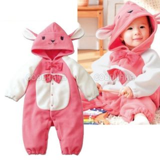 Lovely Rabbit Costume for Baby Girl Toddler Romper One Piece Outfit 