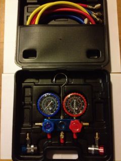 Car Air Conditioning Refrigeration Manifold Gauge R134a with Quick 