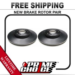 Pair 2 New Front Brake Disc Rotors with Lifetime Warranty
