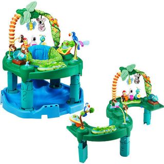 used evenflo exersaucer 3 in 1activity center jungle and more toys