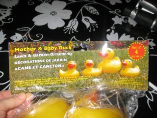 Mother Baby Duck Lawn and Garden Decoration Set 4