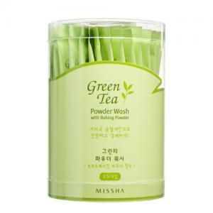   Green Tea Powder Wash 25 Pieces Cleanser New with Baking Powder