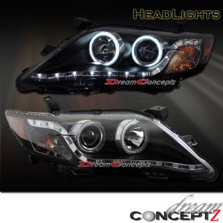   Toyota Camry CCFL Angel Eye Projector Headlights Black Style
