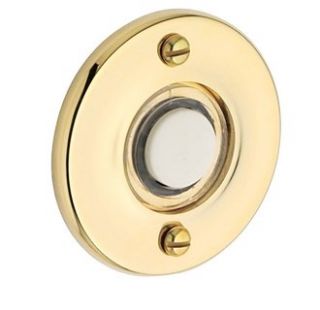 Baldwin 4851 030 Polished Brass 1 3 4 inch Diameter Round Bell Button 