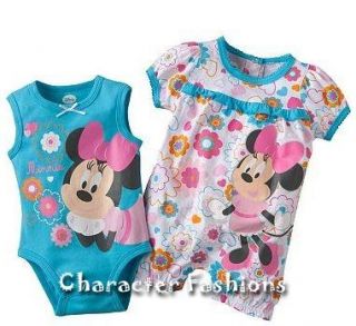   Romper Creeper Size 3 6 9 Months Shirt Set Disney Baby Girls
