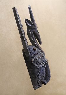 Bamana Bambara Marka Old 24 Ntomo Mask w Chi Wara Antelope Antique 