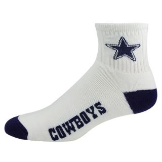 Dallas Cowboys Team Logo Crew Socks White Navy Blue