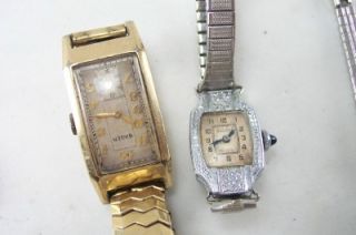 Vintage Watch Lot Repairable Bulova Gruen Citizen Avalon