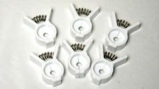 Round Bread and Bagel Bag Spring Closure Clips 6 Clips