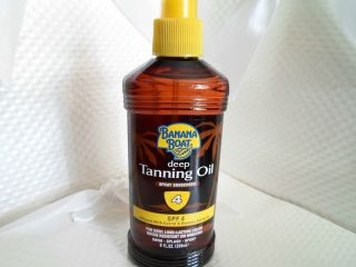 Banana Boat Protective SPF 4 Deep Tanning Oil Water Resistant 8 Oz 