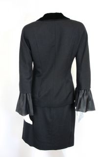 Balenciaga Vintage Black Suit Le Dix Circa 80s at Socialite Auctions 