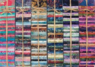 Bali Pops Macaron Hoffman Batik Fabric Strips BP 608
