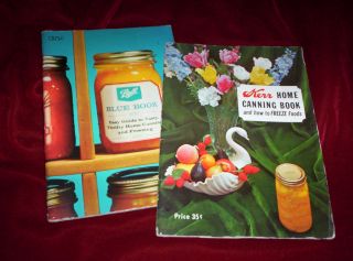Lot of 2 Vintage Home Canning Booklets Ball Blue Book 1963 Kerr 1965 