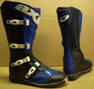 AXO 55 547 RC5 Boots Off Road Dirtbike Motocross Blue Black Size 11