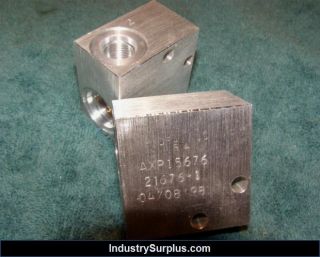   machined alum block # axp 15676 replacement for cannon 32 40 067